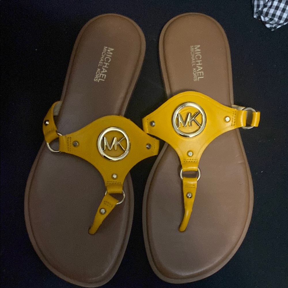 Michael Kors Yellow Sandals